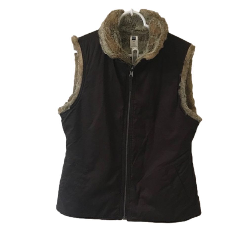 Gap Reversible Faux Fur Vest